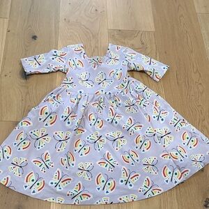 Hanna Andersson Purple Butterfly Print Dress